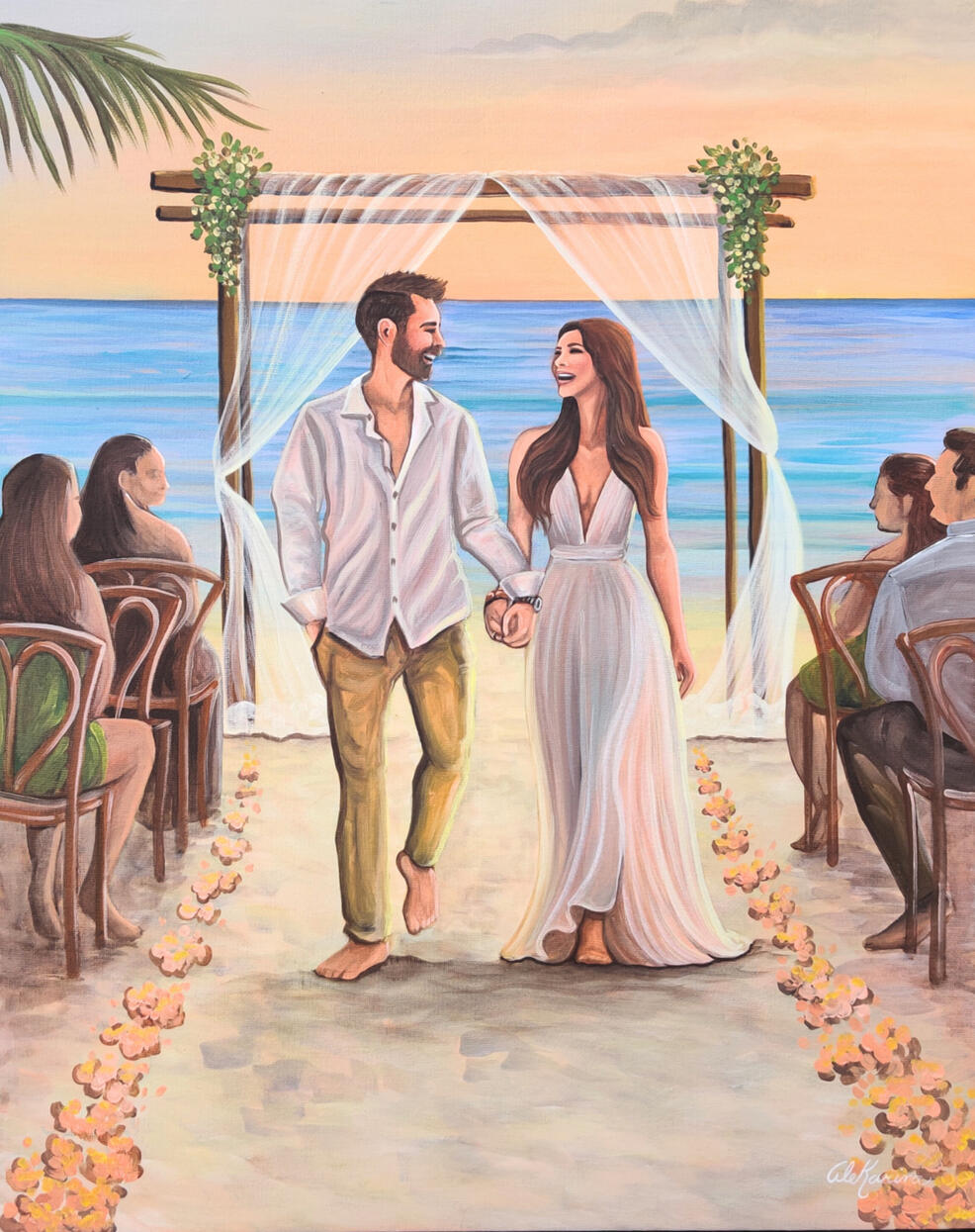 Kim + Mike's Ceremony Exit