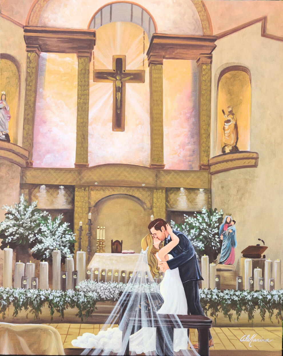 Sofia + Manuel's First Kiss